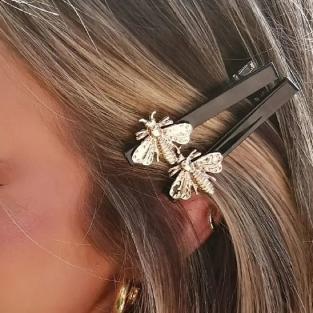 Duckbill Hair Clip Golden Bee black hair clip CHIC CUTE